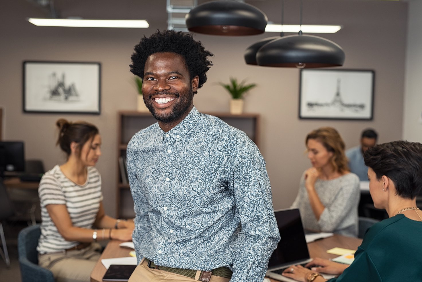 Successful African Business Man Smiling